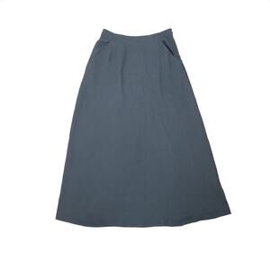 Vintage 90s Jones New York charcoal grey a-line maxi skirt 28"